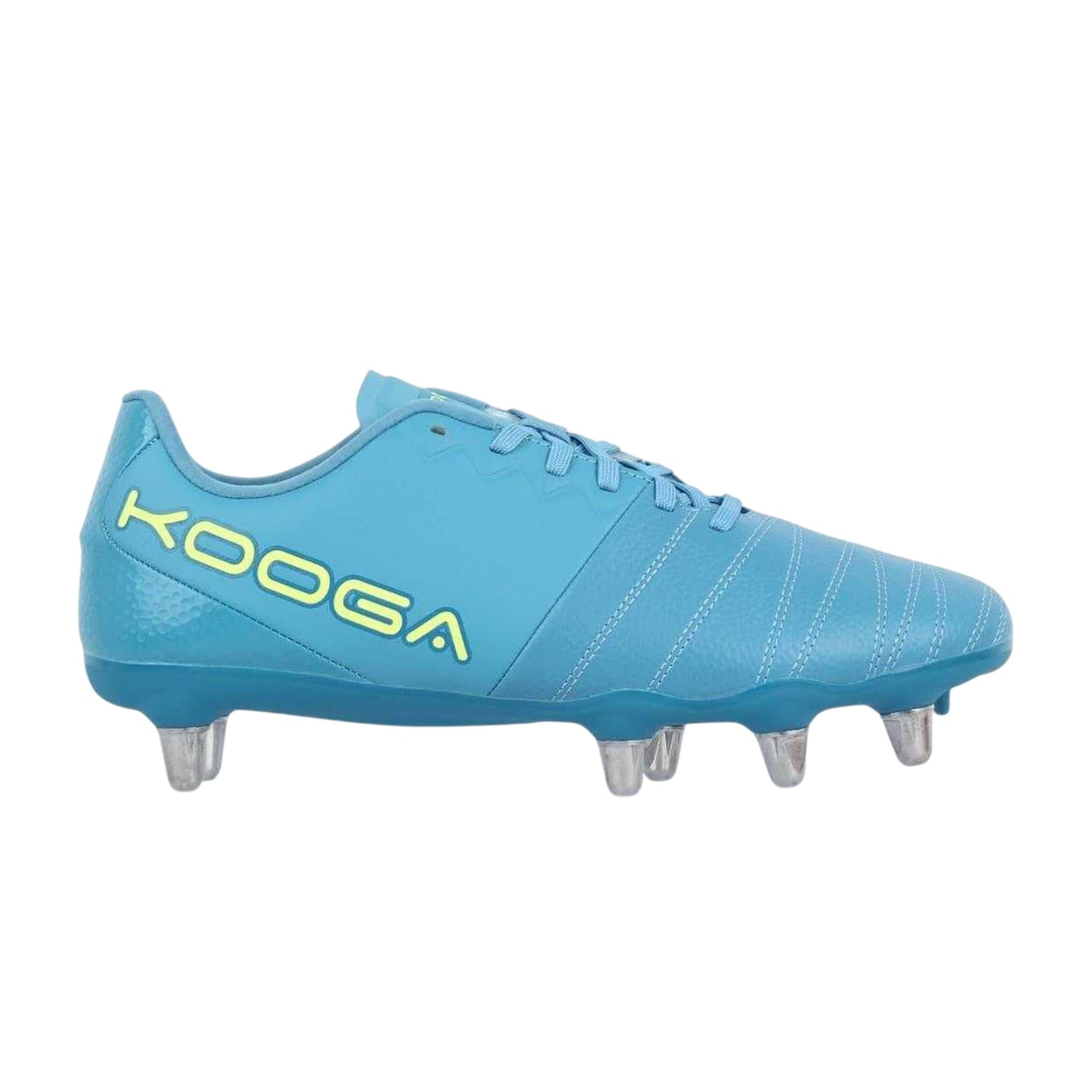 Teal - Front - KooGa Mens Power SG Leather Rugby Boots