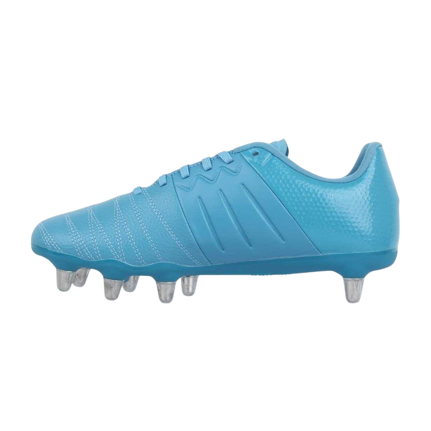 Teal - Back - KooGa Mens Power SG Leather Rugby Boots