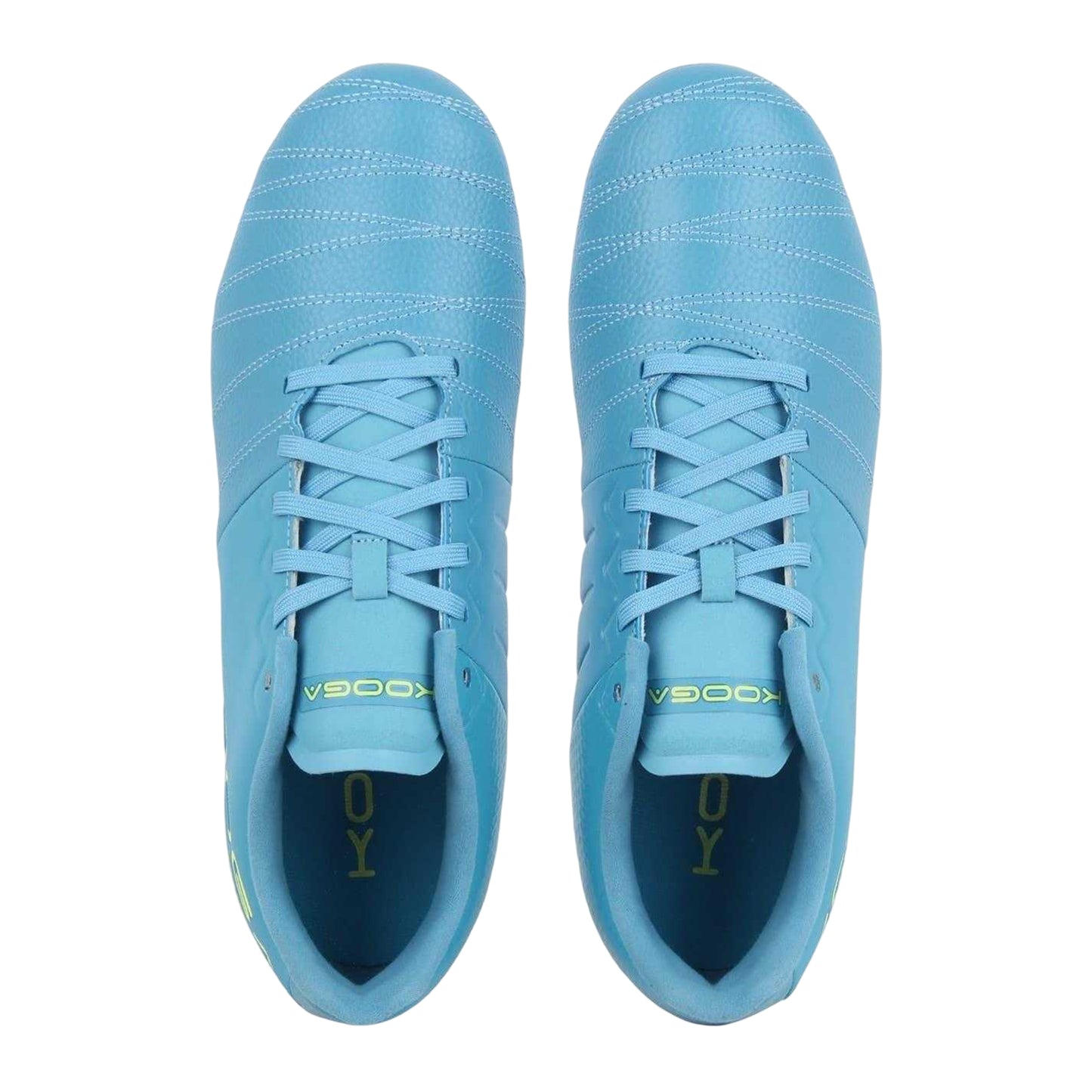 Teal - Side - KooGa Mens Power SG Leather Rugby Boots