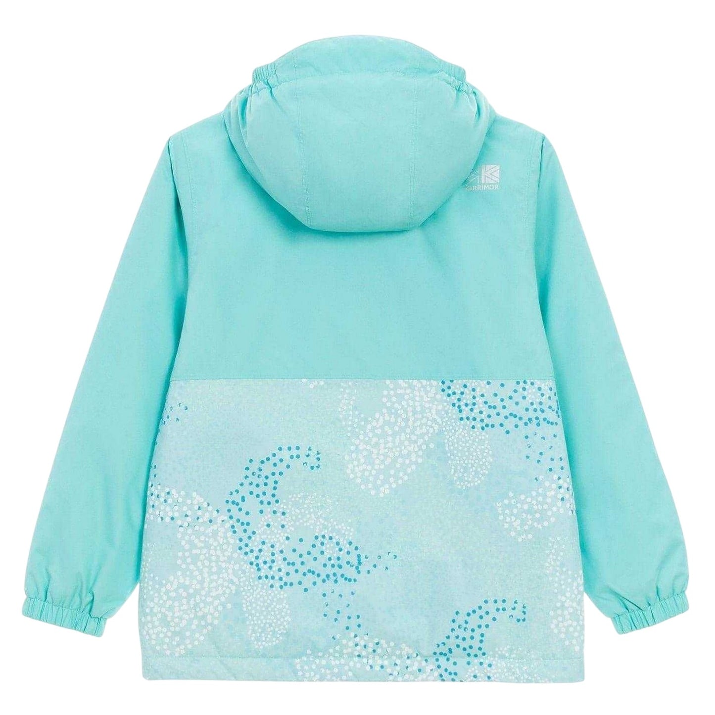 Blue - Back - Karrimor Childrens-Kids Half Zip Padded Jacket