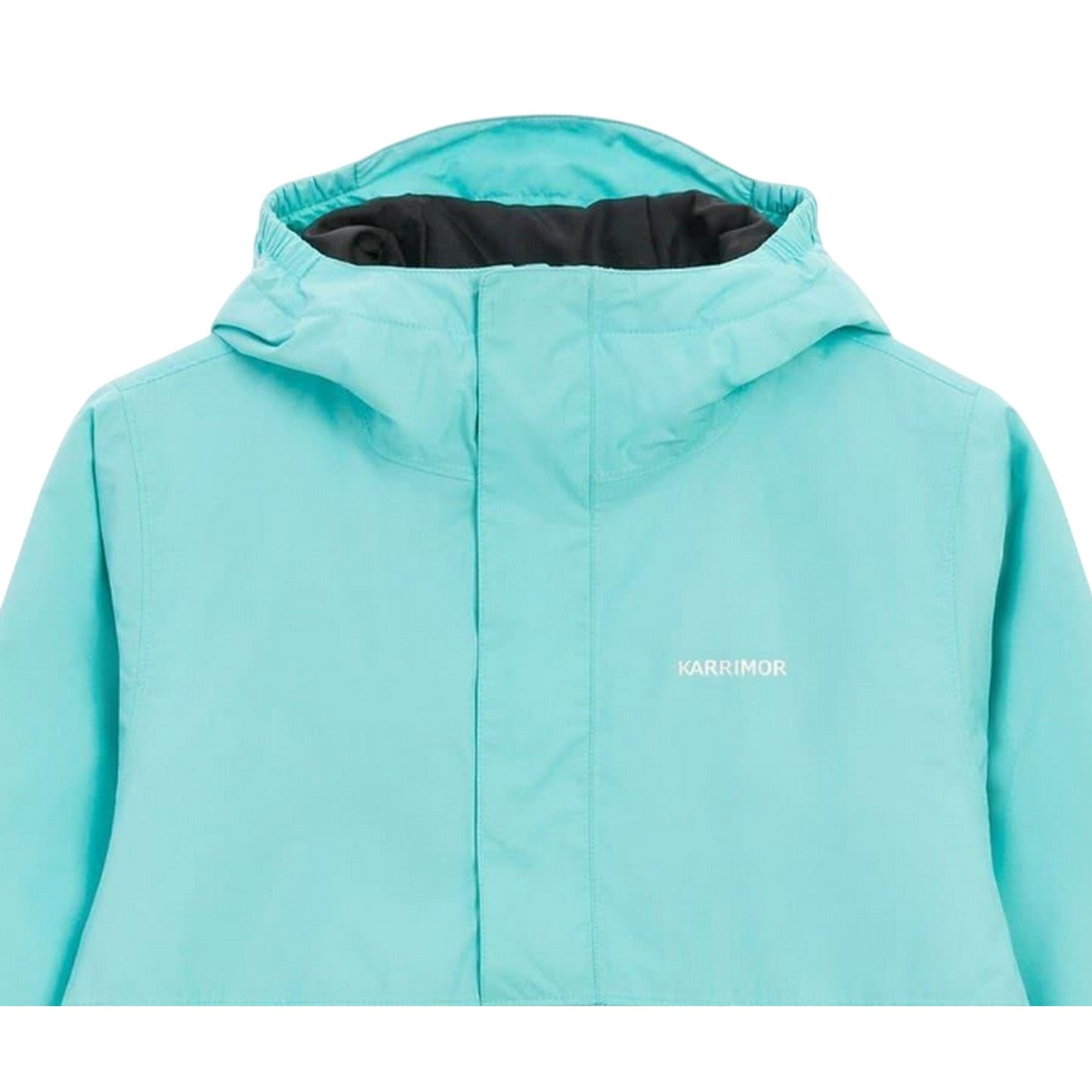 Blue - Side - Karrimor Childrens-Kids Half Zip Padded Jacket