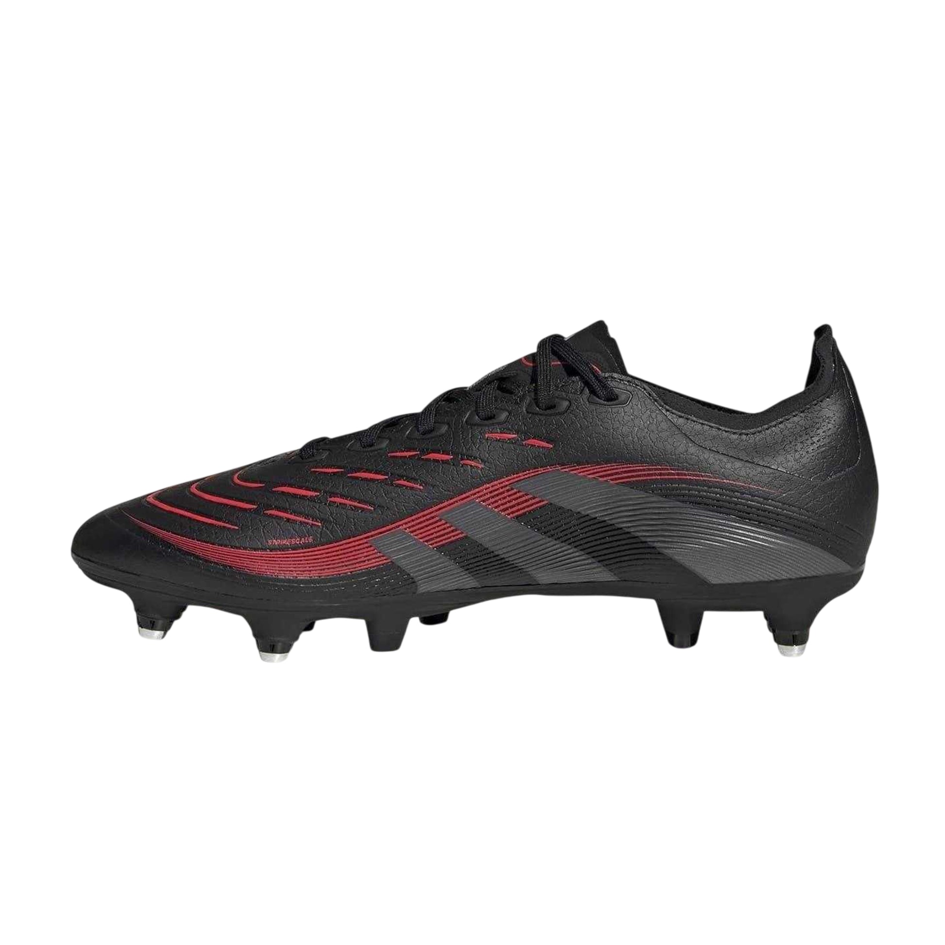 Black-Grey - Side - Adidas Unisex Adult Predator League Soft Ground Football Boots