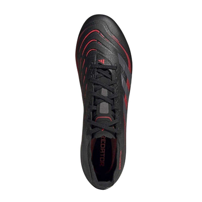 Black-Grey - Lifestyle - Adidas Unisex Adult Predator League Soft Ground Football Boots