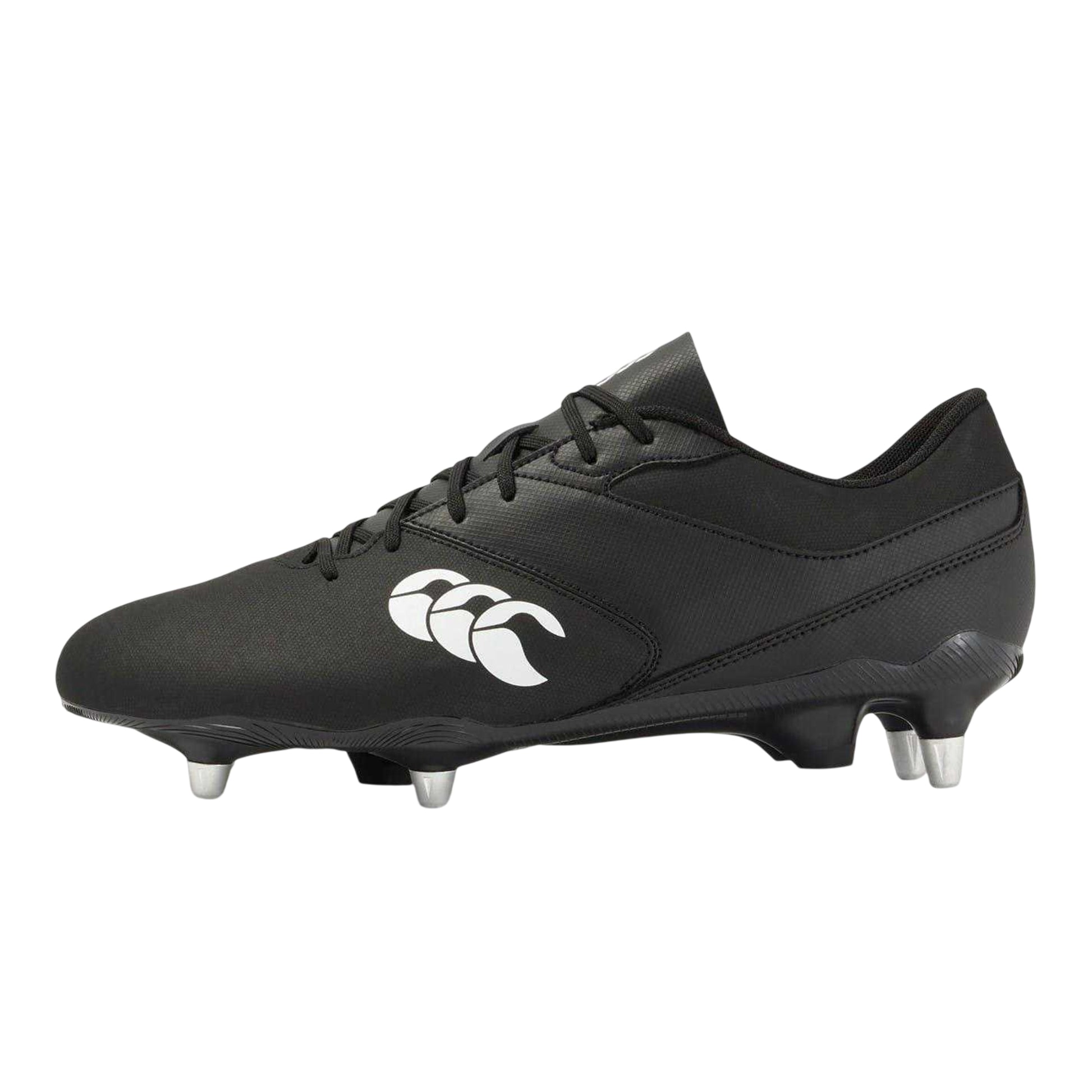 Black-White - Back - Canterbury Mens Phoenix Raze SG Durable Soft Ground Rugby Boots