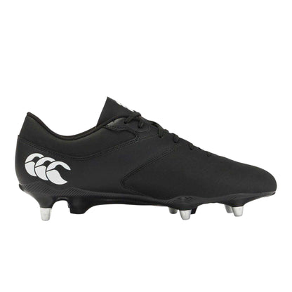 Black-White - Front - Canterbury Mens Phoenix Raze SG Durable Soft Ground Rugby Boots
