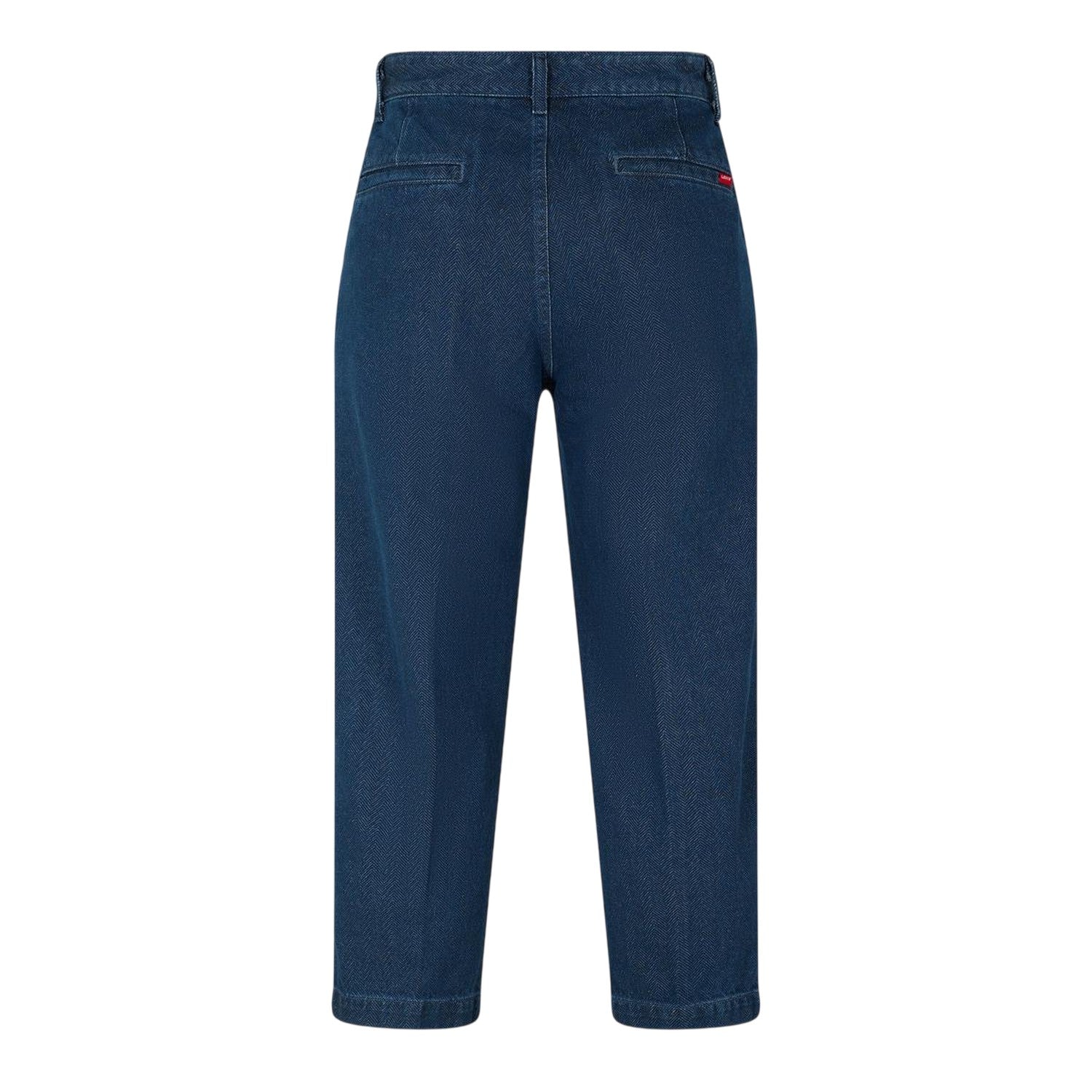 Blue - Front - Levis Mens Herringbone Wide Leg Loose Fit Chinos