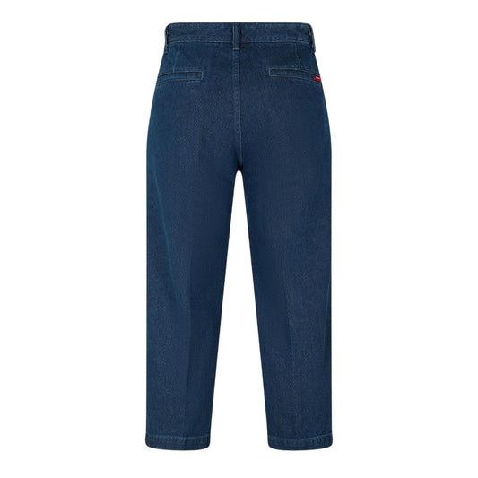 Blue - Front - Levis Mens Herringbone Wide Leg Loose Fit Chinos
