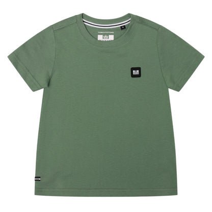 Mid Green - Front - Weekend Offender Childrens-Kids Kingston Cotton T-Shirt