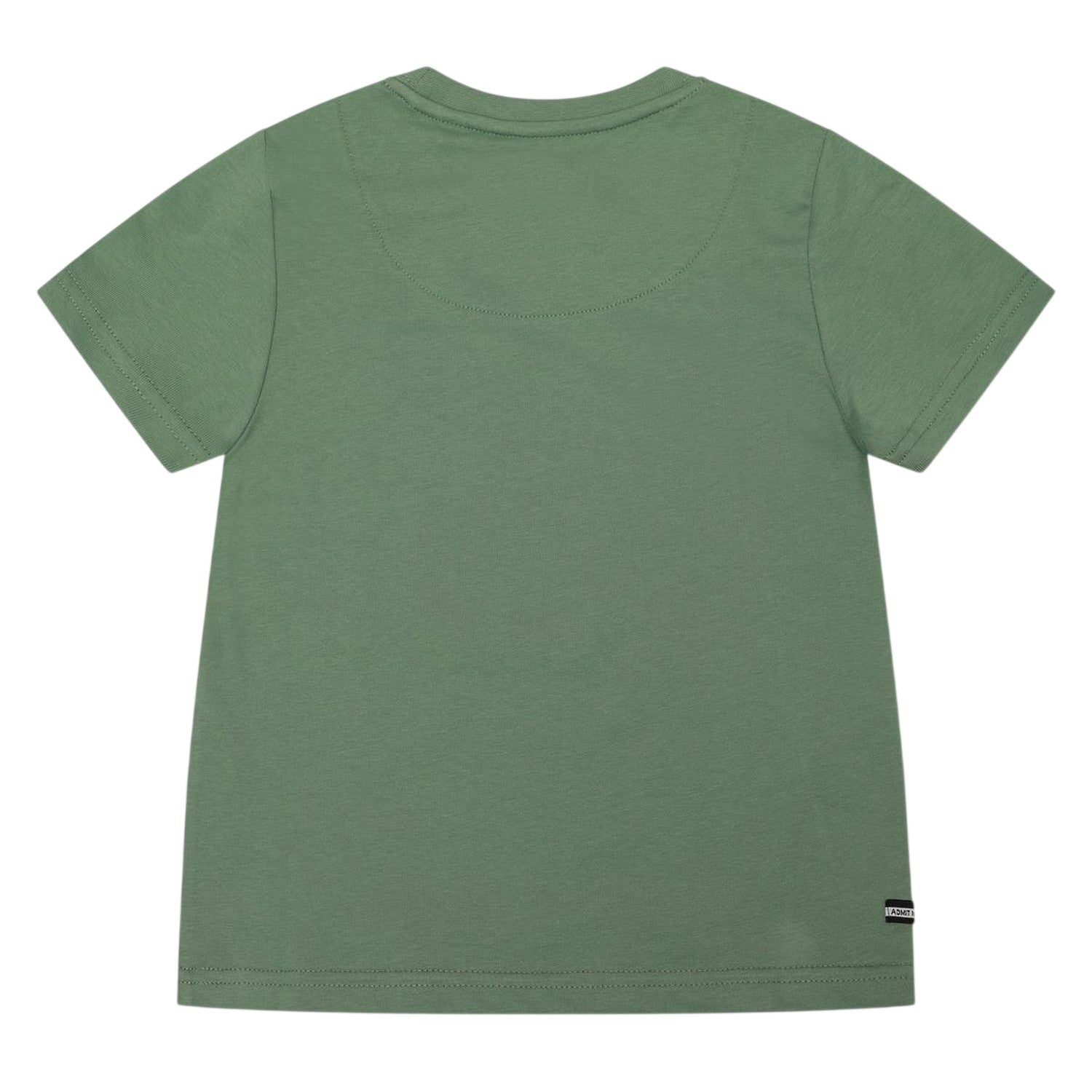 Mid Green - Back - Weekend Offender Childrens-Kids Kingston Cotton T-Shirt