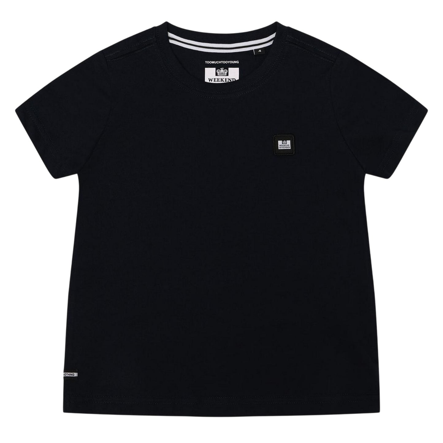 Navy - Front - Weekend Offender Childrens-Kids Kingston Cotton T-Shirt