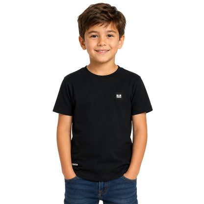 Navy - Side - Weekend Offender Childrens-Kids Kingston Cotton T-Shirt