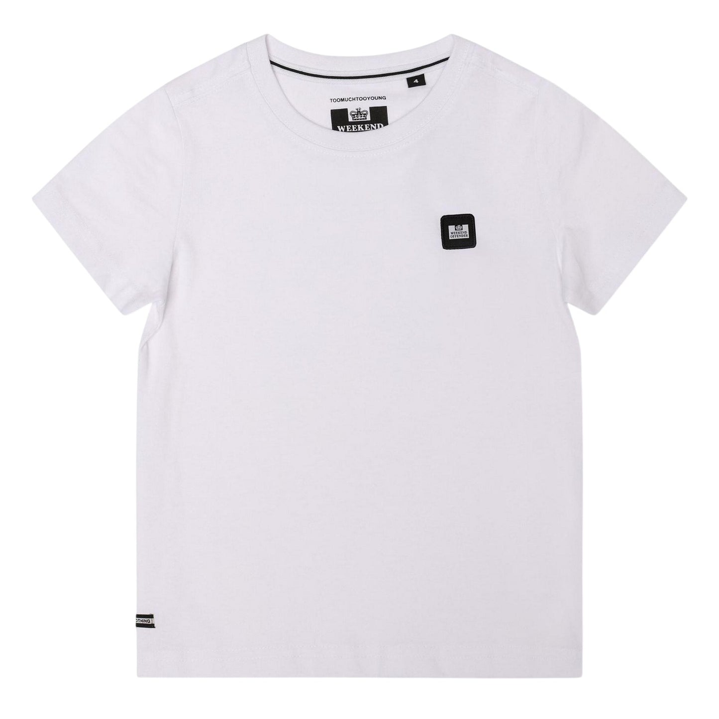 White - Front - Weekend Offender Childrens-Kids Kingston Cotton T-Shirt
