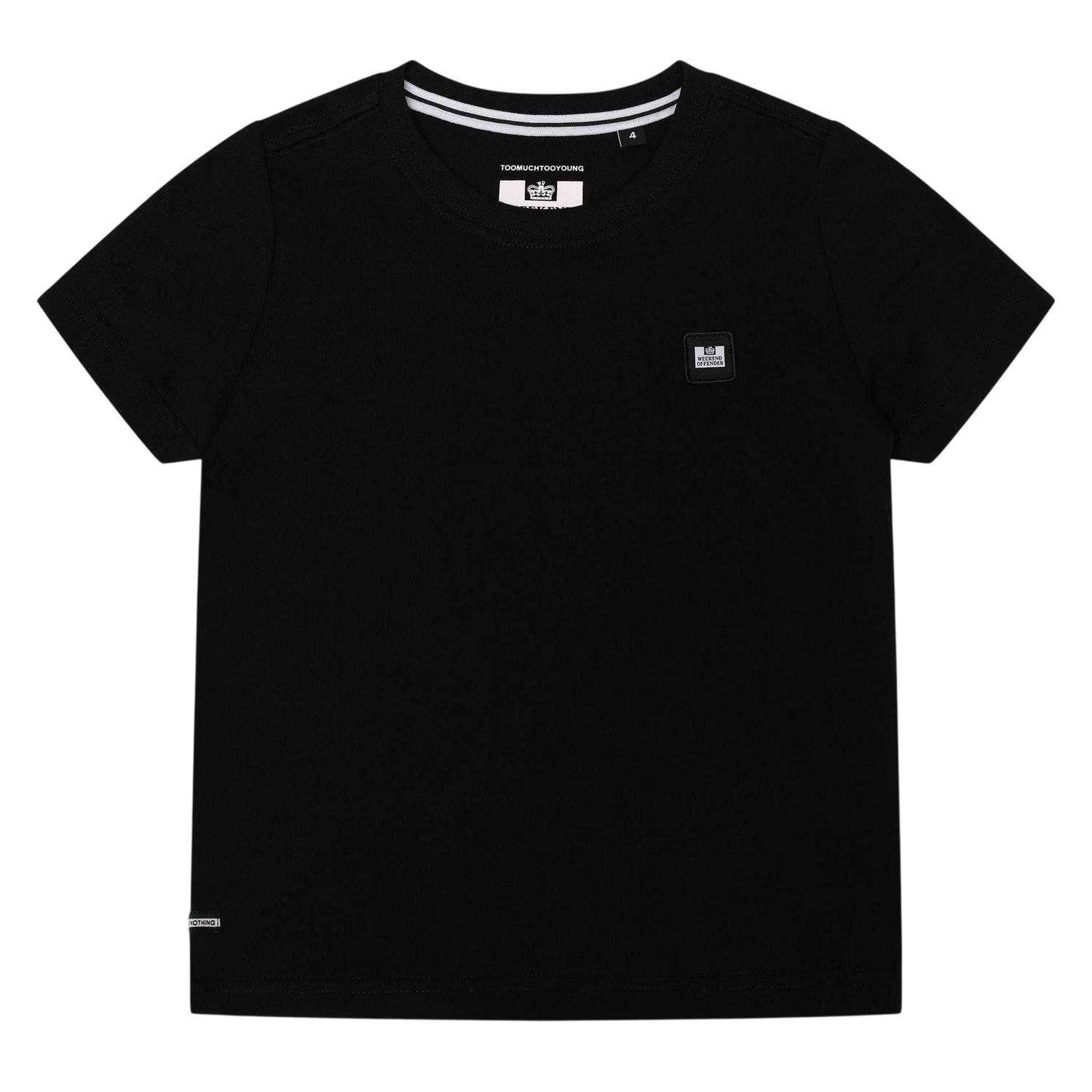 Black - Front - Weekend Offender Childrens-Kids Kingston Cotton T-Shirt