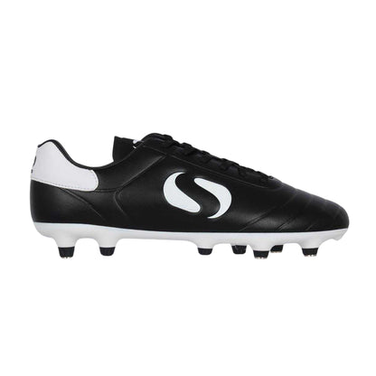 Black-White - Front - Sondico Childrens-Kids Strike Soft Ground Football Boots