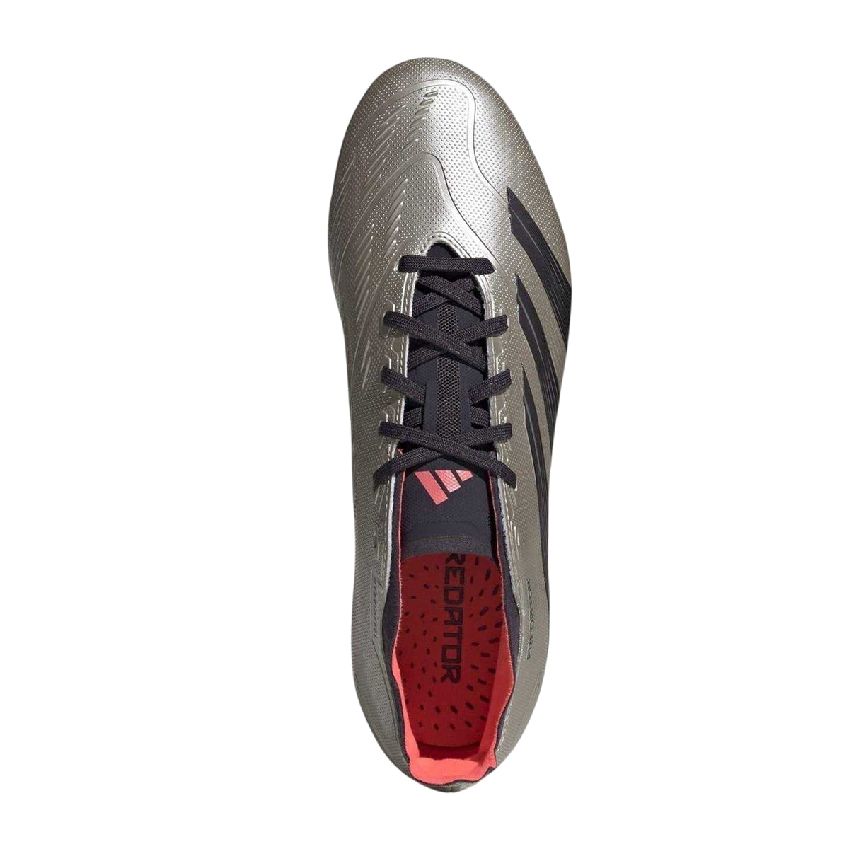 Silver-Black - Lifestyle - Adidas Mens Predator 24 League Leather Firm Ground Football Boots