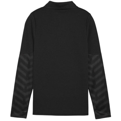 Black-Blue - Back - Puma Childrens-Kids Cup Quarter Zip Drill Top