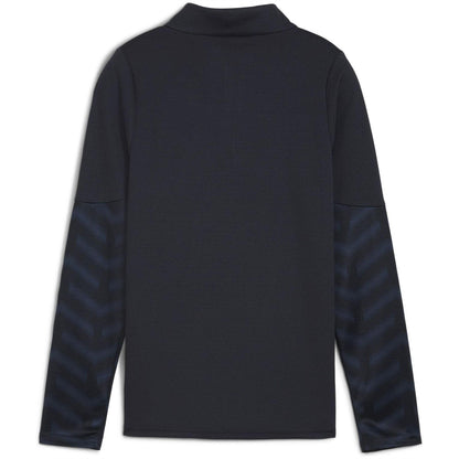 Navy-Red - Back - Puma Childrens-Kids Cup Quarter Zip Drill Top