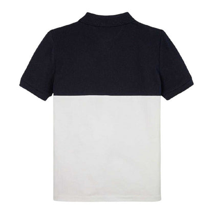 Night Navy - Back - Tommy Hilfiger Childrens-Kids Colour Block Regular Polo Shirt
