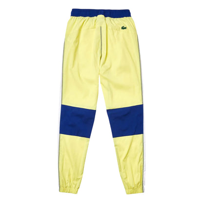 Yellow-Blue - Back - Lacoste Womens-Ladies Colour Block Jogging Bottoms