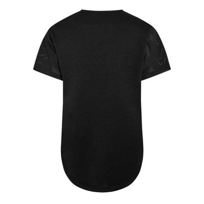 Black-Grey - Back - Criminal Damage Mens Youth Photo Print Mesh Basketball Shirt