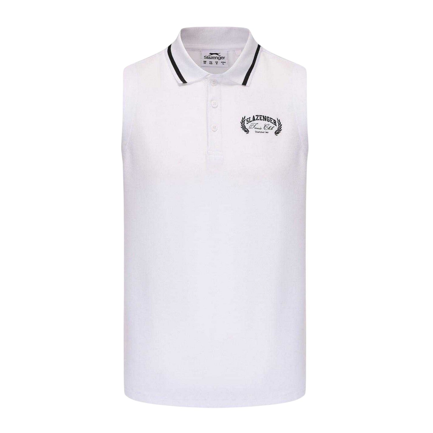 White - Front - Slazenger Mens Regular Polo Shirt