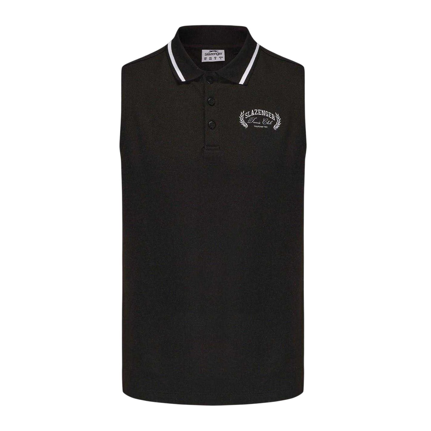 Black - Front - Slazenger Mens Regular Polo Shirt