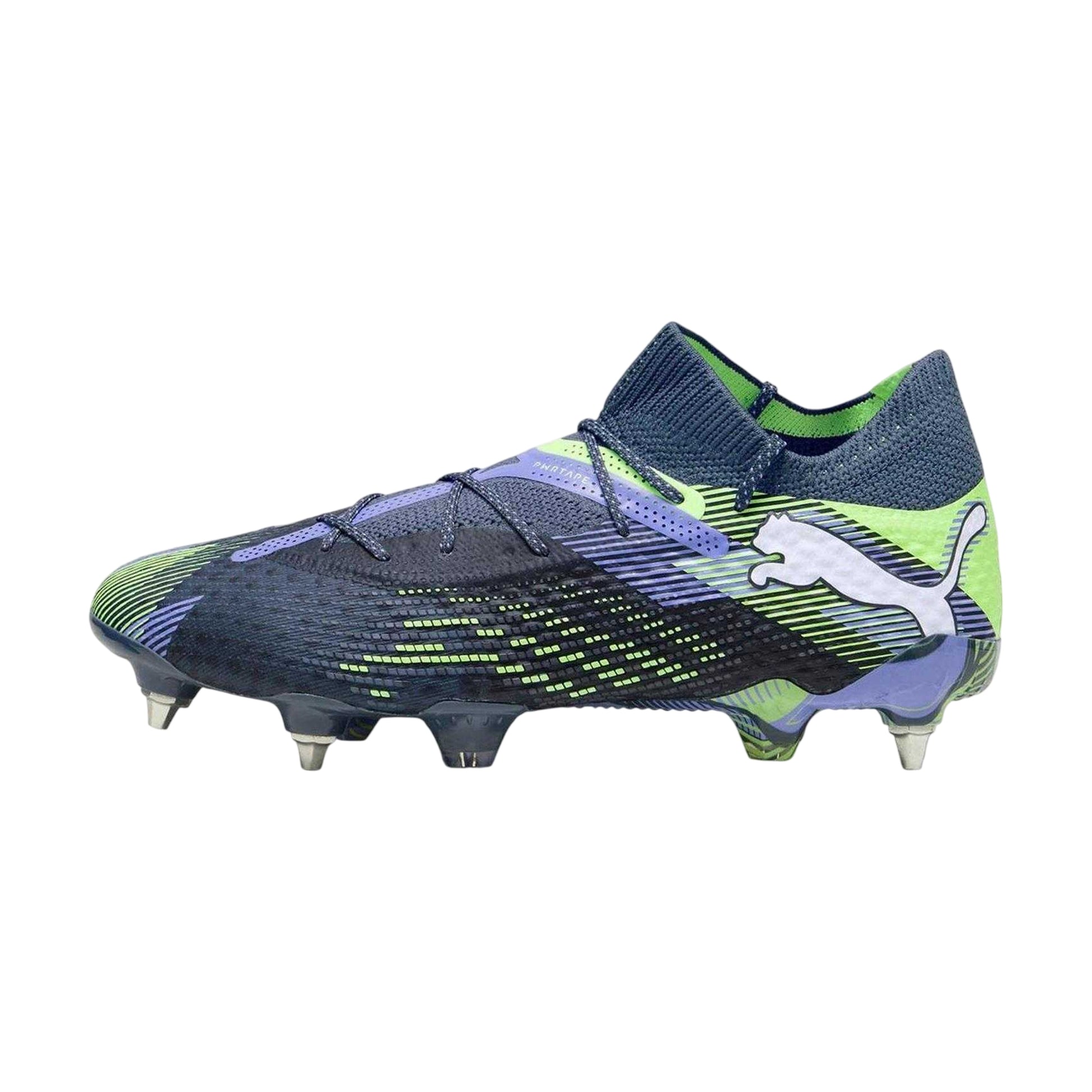 Grey - Back - Puma Mens Future 7 Ultimate Knitted Collar Football Boots