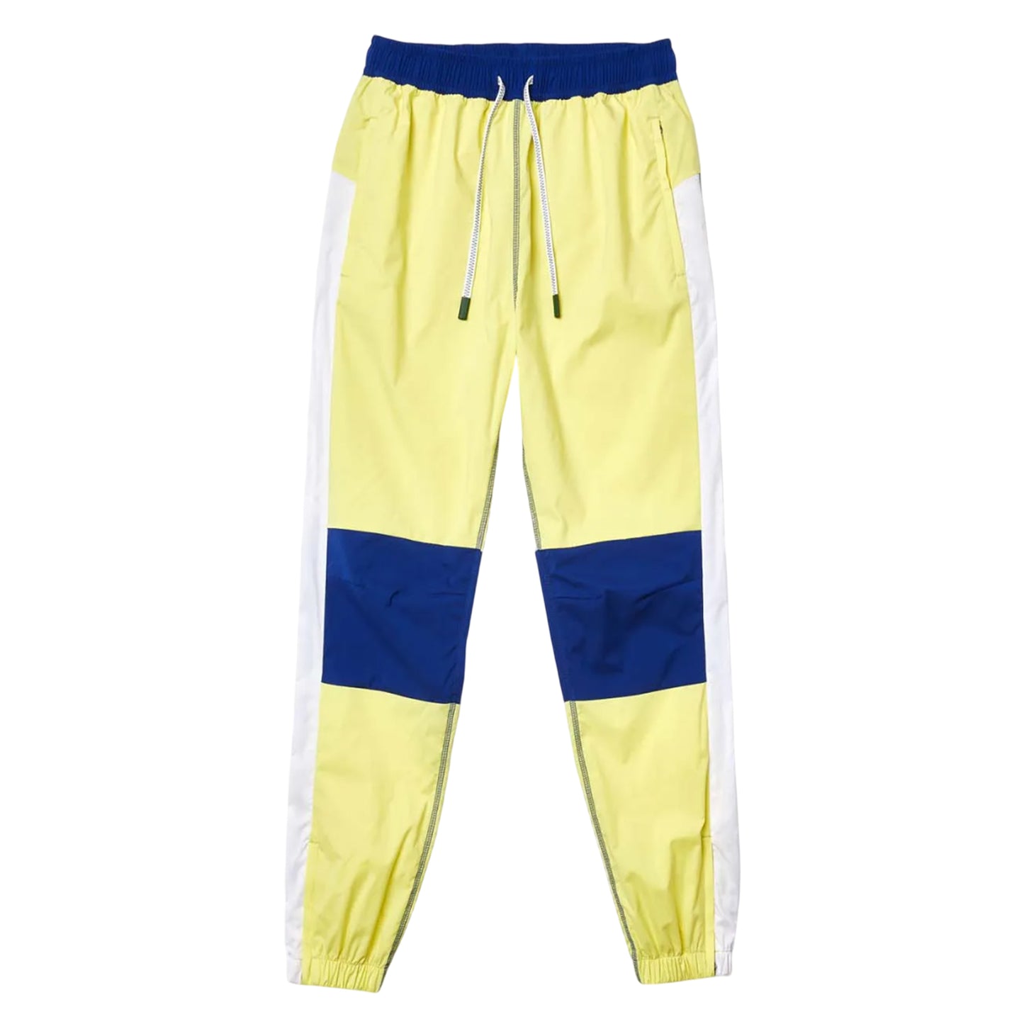 Yellow-Blue - Front - Lacoste Womens-Ladies Colour Block Jogging Bottoms