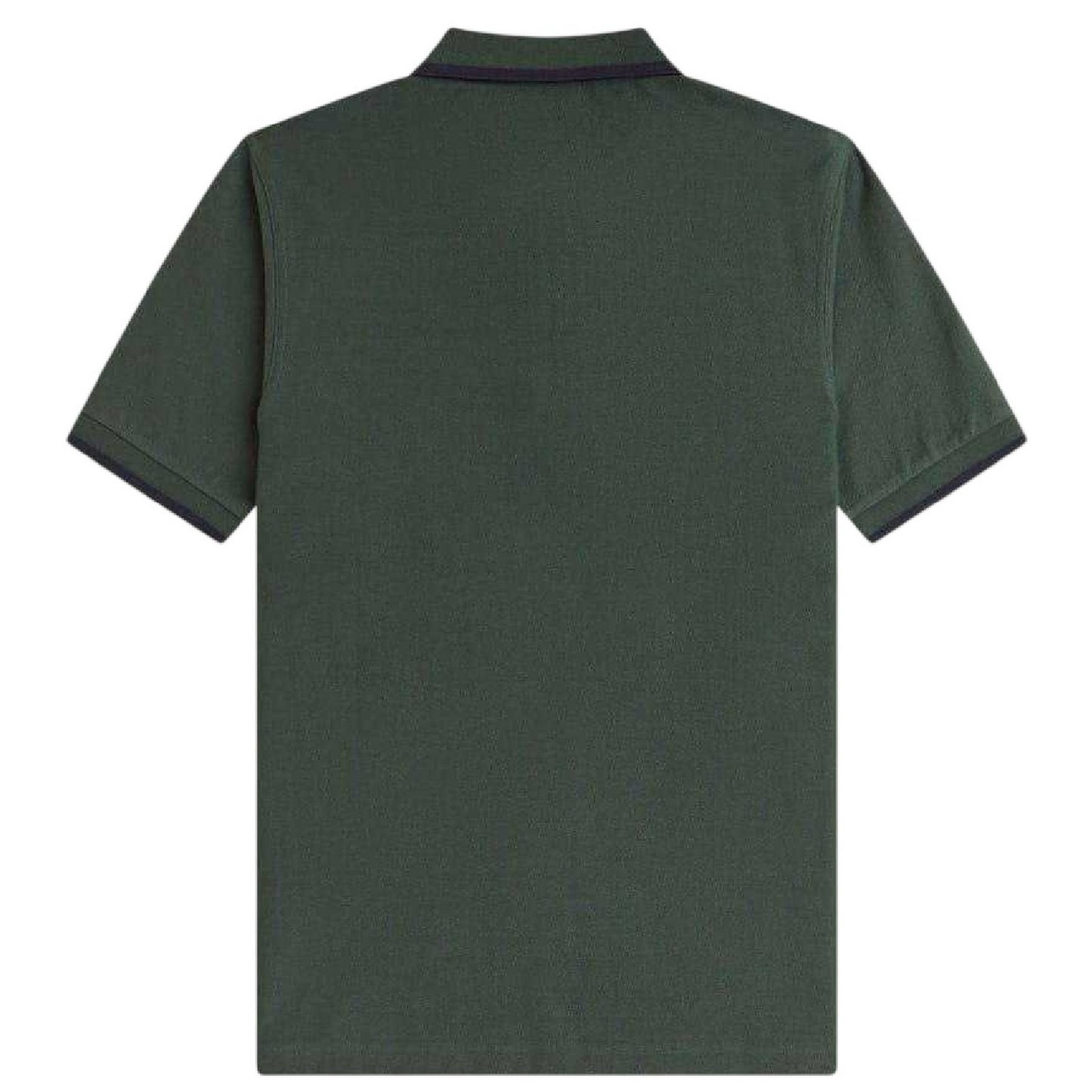 Court Green - Back - Fred Perry Mens Zip Neck Polo Shirt