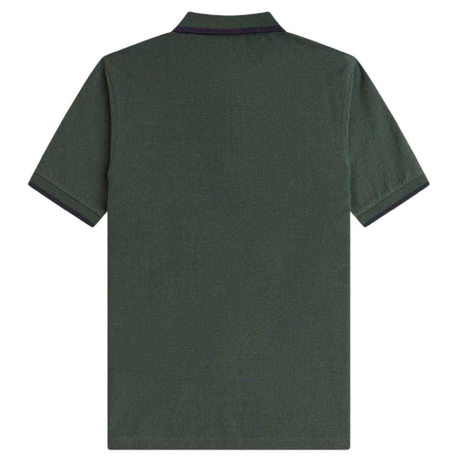 Court Green - Back - Fred Perry Mens Zip Neck Polo Shirt