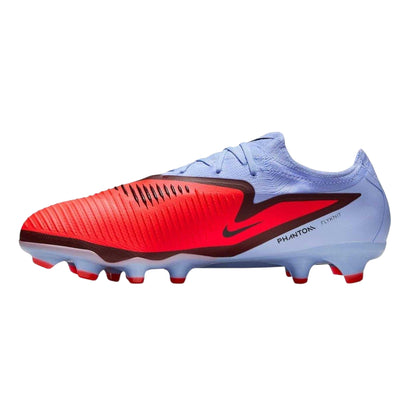 Blue-Purple - Side - Nike Unisex Adult Phantom 6 Low Cut Firm Ground Football Boots