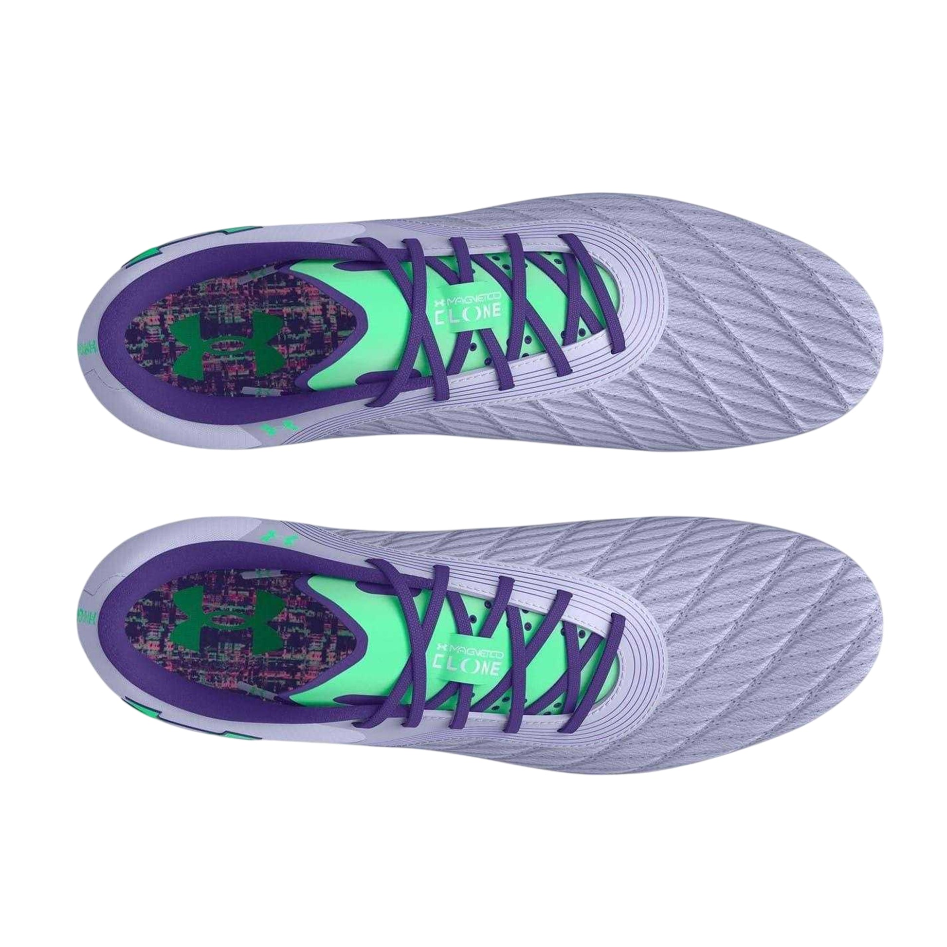 Purple - Side - Under Armour Mens Clone Magnetico Pro Firm Ground Football Boots