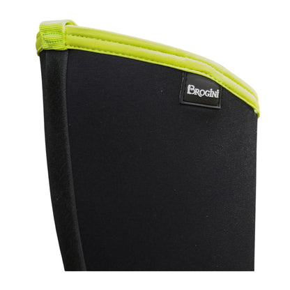 Black-Lime - Back - Brogini Womens-Ladies Belmont Logo Waterproof Mid Calf Boots