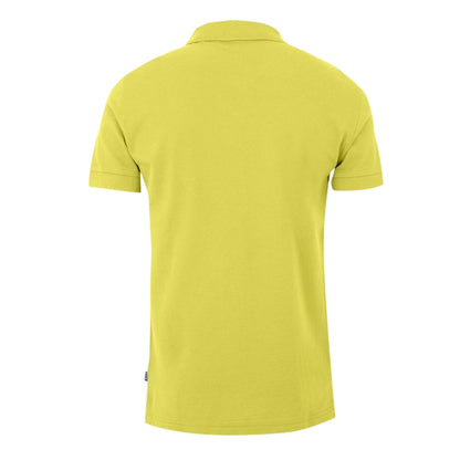 Bright Yellow - Back - Boss Mens Pallas Cotton Regular Polo Shirt