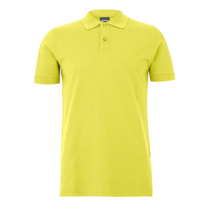 Bright Yellow - Front - Boss Mens Pallas Cotton Regular Polo Shirt