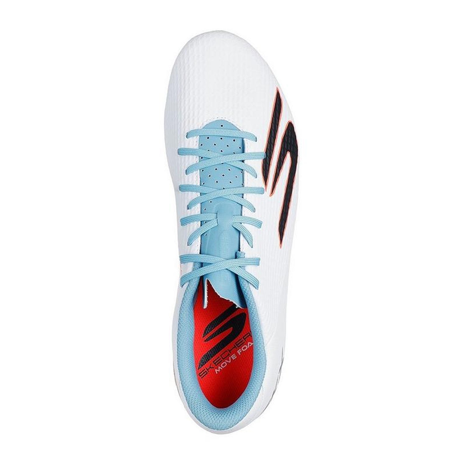 White-Blue - Side - Skechers Mens SKX_2 Academy Firm Ground Football Boots