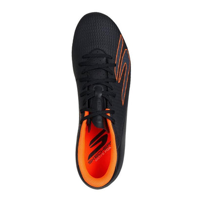 Black-Orange - Side - Skechers Mens SKX_2 Academy Firm Ground Football Boots