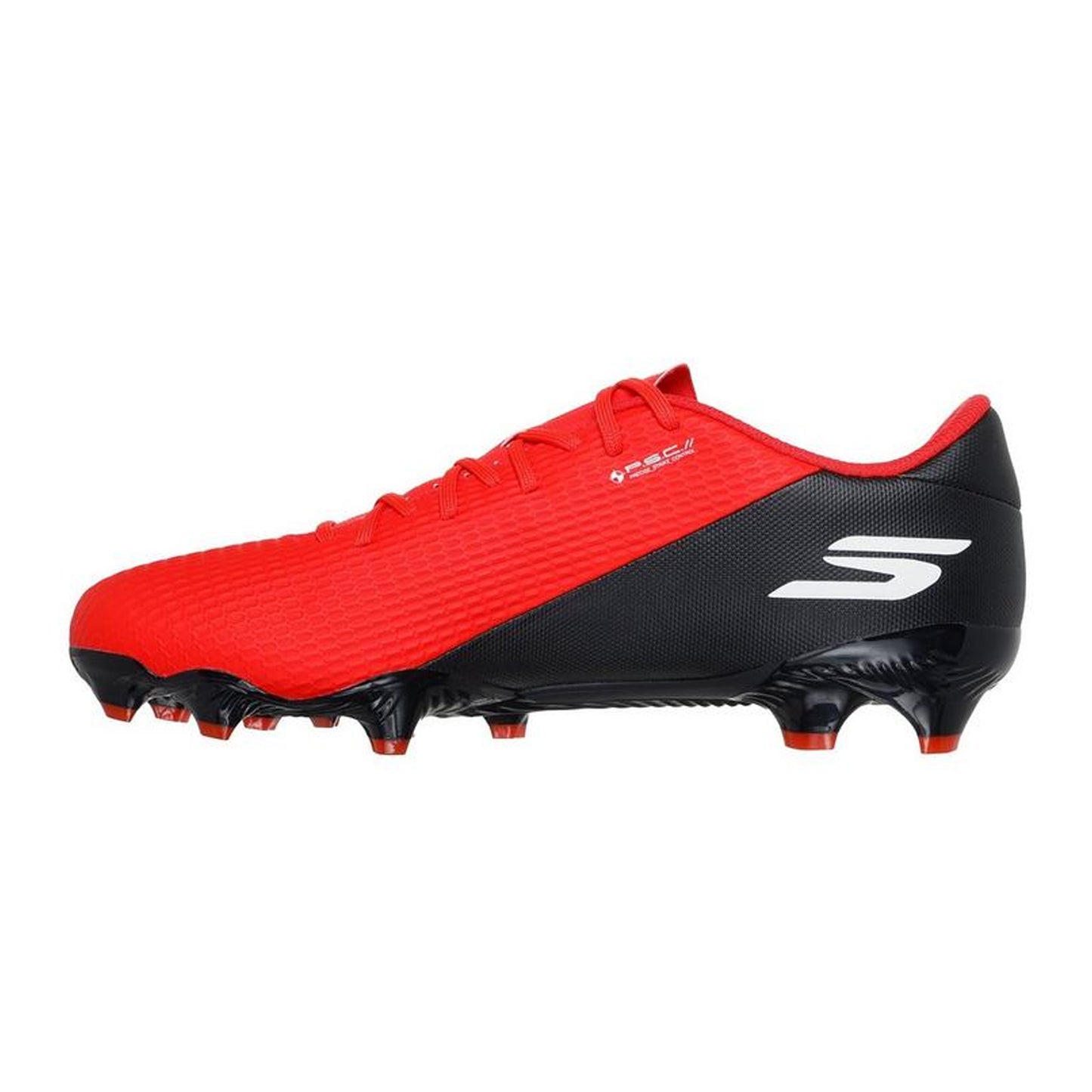 Red-Black - Back - Skechers Mens SKX_2 Academy Firm Ground Football Boots