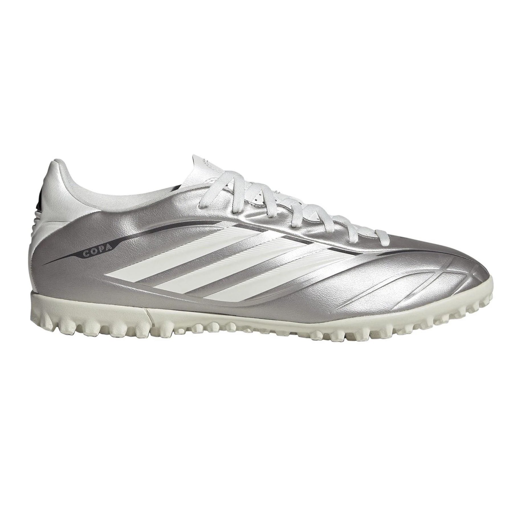 Silver - Front - Adidas Mens F50 League 3 Stripes Football Boots