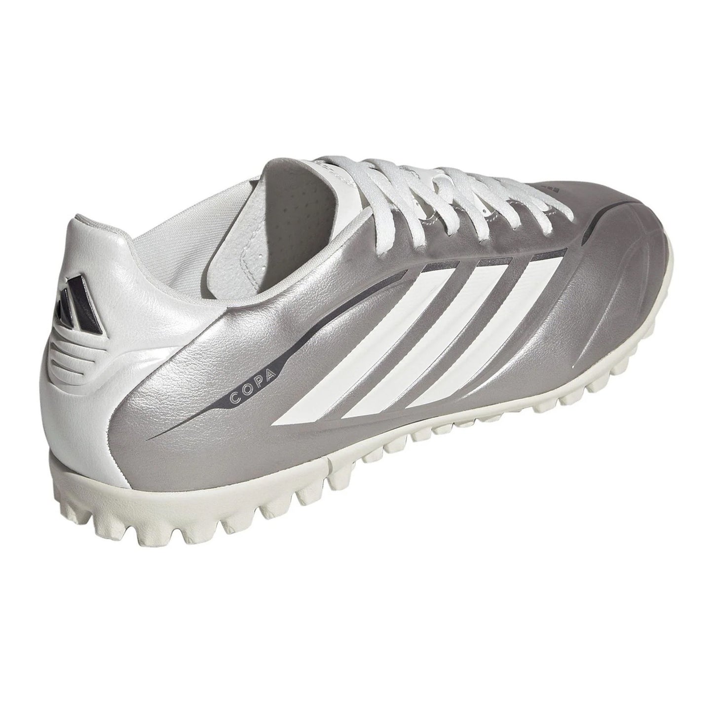 Silver - Back - Adidas Mens F50 League 3 Stripes Football Boots