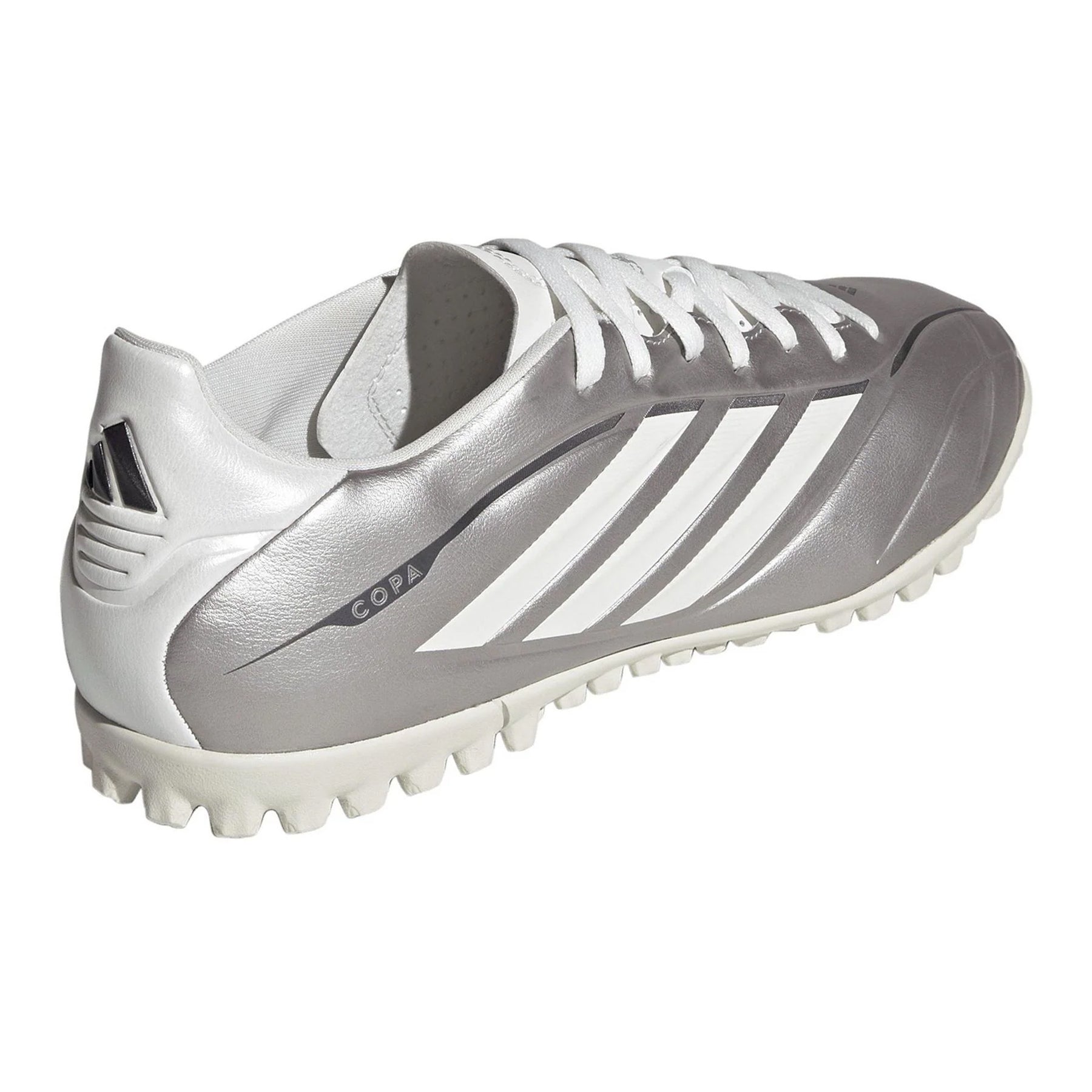 Silver - Back - Adidas Mens F50 League 3 Stripes Football Boots