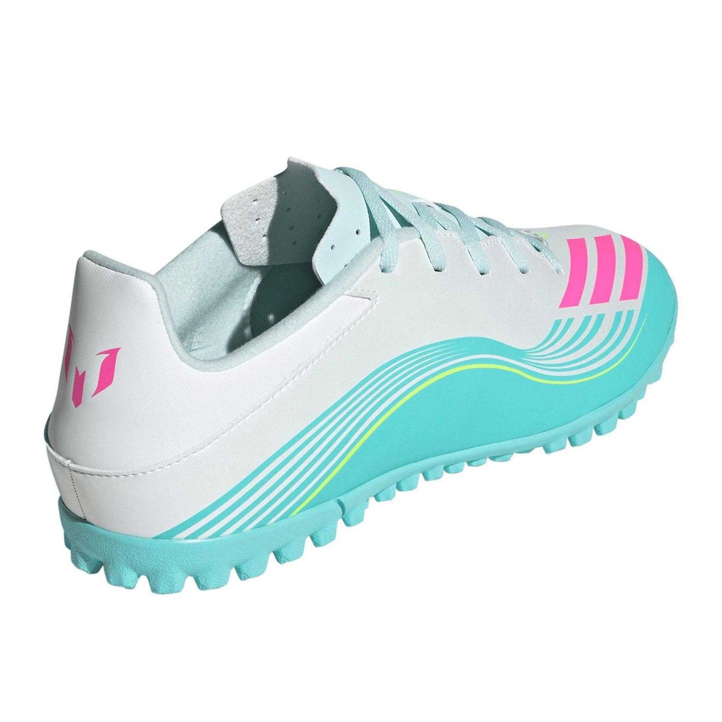 White-Pink-Blue - Back - Adidas Mens F50 League 3 Stripes Football Boots