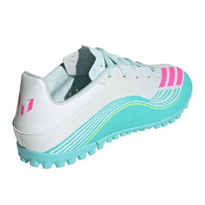 White-Pink-Blue - Back - Adidas Mens F50 League 3 Stripes Football Boots