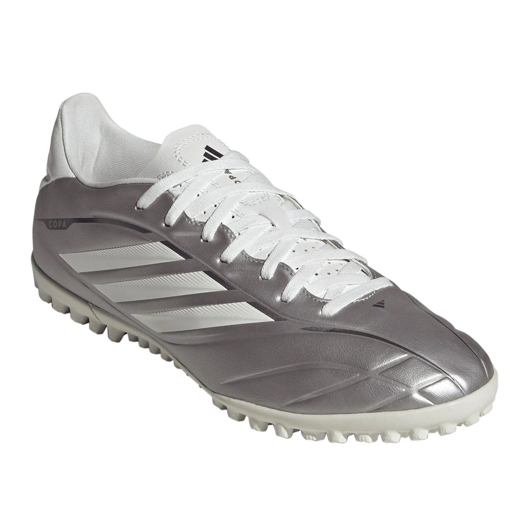 Silver - Close up - Adidas Mens F50 League 3 Stripes Football Boots
