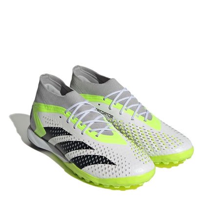 White-Black-Green - Side - Adidas Mens F50 League 3 Stripes Football Boots