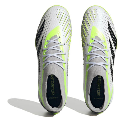 White-Black-Green - Pack Shot - Adidas Mens F50 League 3 Stripes Football Boots