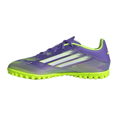 Purple-White - Side - Adidas Mens F50 League 3 Stripes Football Boots