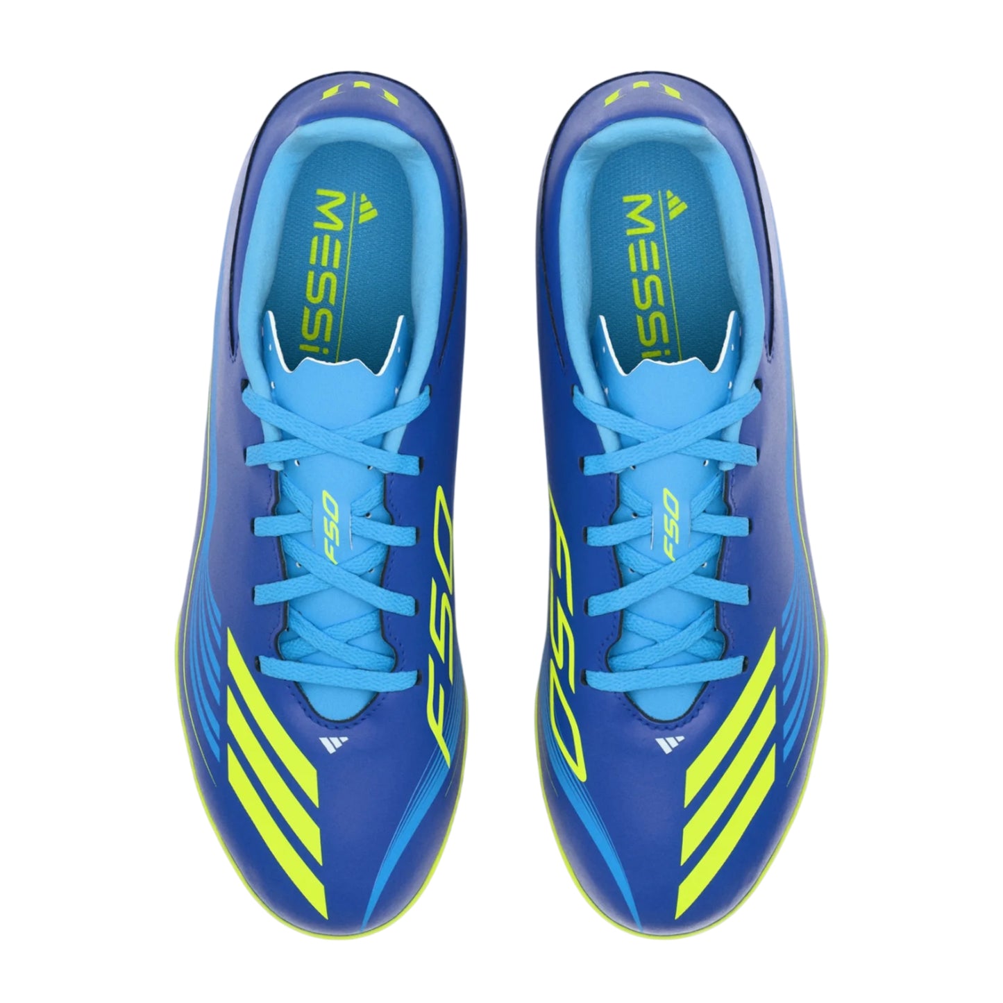 Blue-Yellow - Lifestyle - Adidas Mens F50 League 3 Stripes Football Boots