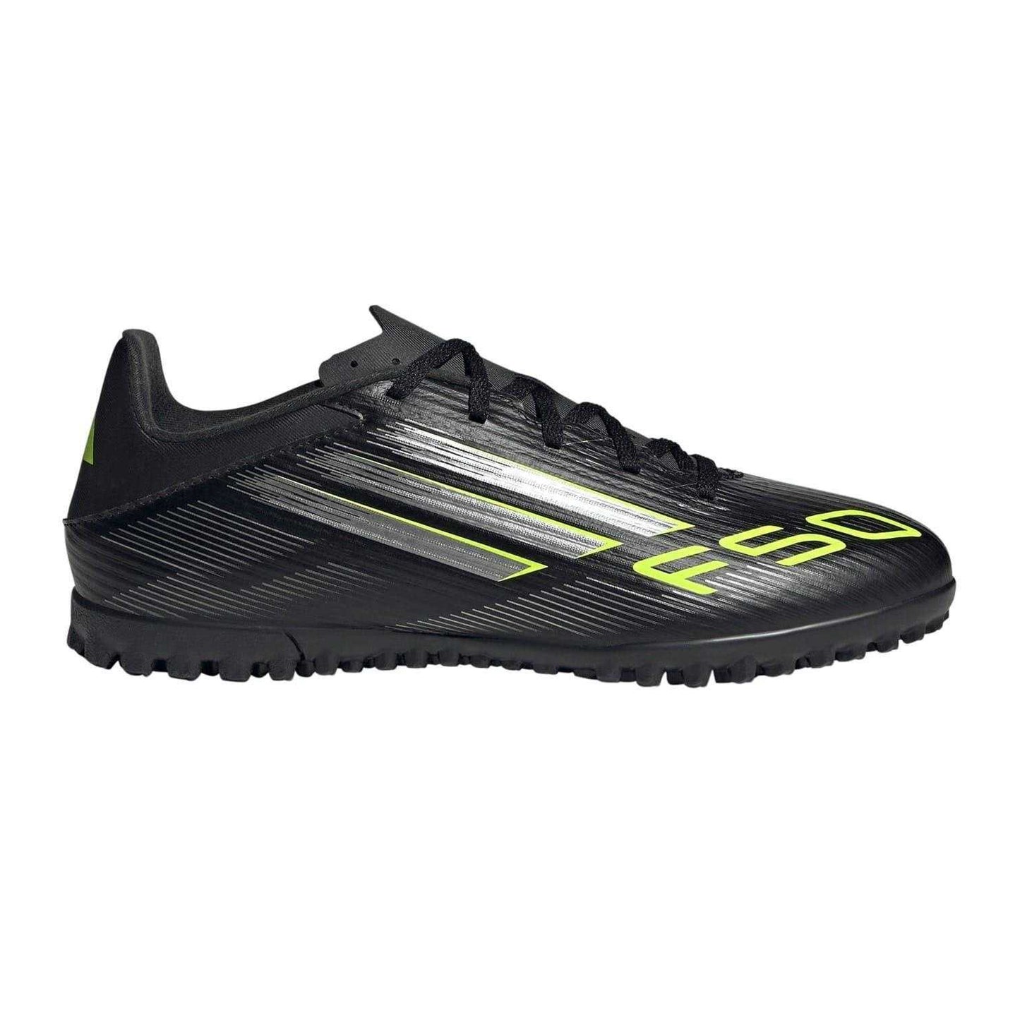 Black-Lemon - Front - Adidas Mens F50 League 3 Stripes Football Boots