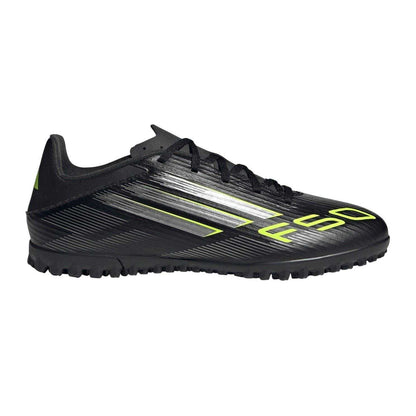 Black-Lemon - Front - Adidas Mens F50 League 3 Stripes Football Boots